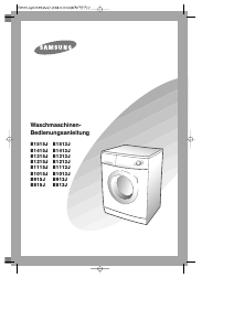 Bedienungsanleitung Samsung B1315J Waschmaschine