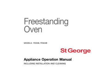 Manual St George FED3BS Oven