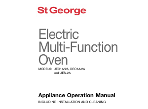 Manual St George DEO1A Oven