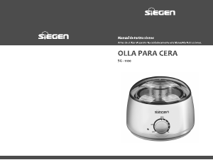 Manual de uso Siegen SG-1100 Calentador de cera