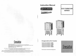 Handleiding Iwata TURBO AIR ECO-180R Ventilator