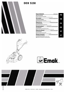 Manual Emak DEB 5158 Lawn Mower