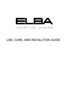 Manual Elba 10A1-1-900mm Cooker Hood