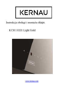 Instrukcja Kernau KCH I 0331 Light Gold Okap kuchenny