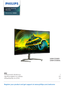 Használati útmutató Philips 32M1C5500VL Momentum 5000 LED-es monitor