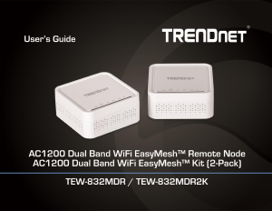 Manual TRENDnet TEW-832MDR Router