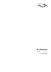 Käyttöohje UPO UU662C60W Astianpesukone