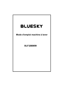 Mode d’emploi Bluesky BLF 106 W 09 Lave-linge