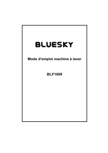 Mode d’emploi Bluesky BLF 1009 Lave-linge