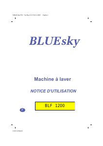 Mode d’emploi Bluesky BLF 1200 Lave-linge