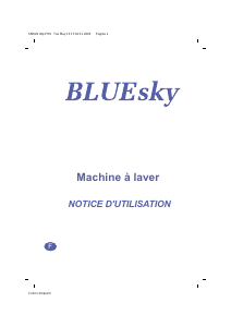 Mode d’emploi Bluesky BLF 1220 Lave-linge