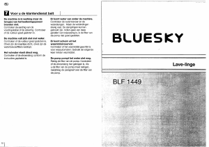 Mode d’emploi Bluesky BLF 1449 Lave-linge