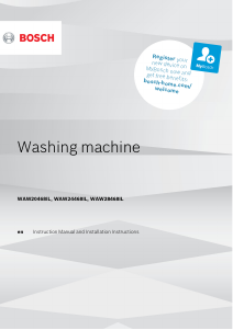 Manual Bosch WAW28468IL Washing Machine