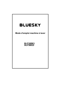 Mode d’emploi Bluesky BLF 50015 Lave-linge