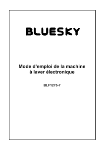 Mode d’emploi Bluesky BLF1275-7 Lave-linge