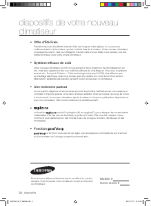 Mode d’emploi Samsung AQV12AWAX Climatiseur