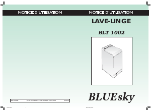 Mode d’emploi Bluesky BLT 1002 Lave-linge
