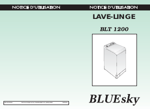 Mode d’emploi Bluesky BLT 1200 Lave-linge