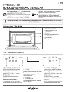 Руководство Whirlpool W6 MD440 NB Микроволновая печь