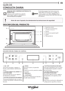 Manual de uso Whirlpool W6 MD440 NB Microondas