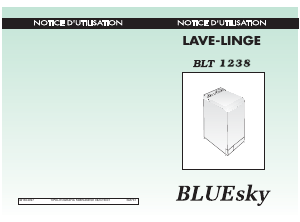 Mode d’emploi Bluesky BLT 1238 Lave-linge