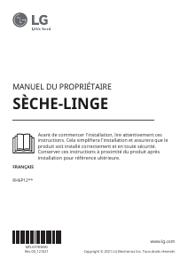 Mode d’emploi LG RH6P12BS Sèche-linge