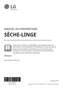 Mode d’emploi LG RH9V72IX Sèche-linge