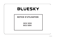 Mode d’emploi Bluesky BCG 5054 Cuisinière