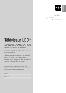 Mode d’emploi LG 86UQ91006LA Téléviseur LED