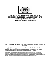 Mode d’emploi Bluesky BCP 90IX Cuisinière