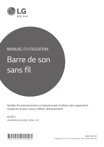 Mode d’emploi LG LAS400B Haut-parleur