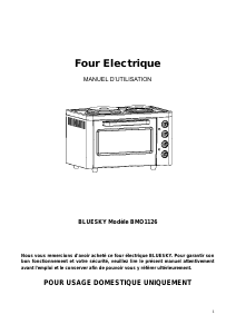 Mode d’emploi Bluesky BMO 1126 Four