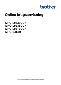 Brugsanvisning Brother MFC-L9630CDN Multifunktionsprinter