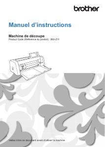 Mode d’emploi Brother SDX1550 Coupeur de papier