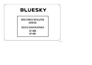 Mode d’emploi Bluesky BLP 400BL Table de cuisson