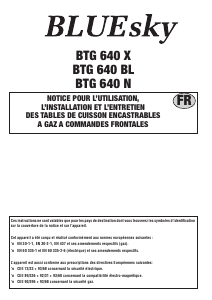 Mode d’emploi Bluesky BTG 640 BL Table de cuisson