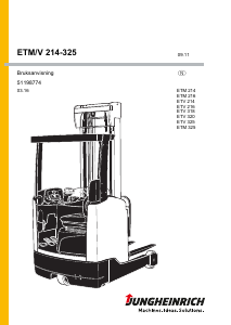 Bedienungsanleitung Jungheinrich ETM 216 Gabelstapler