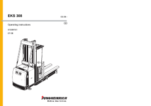 Handleiding Jungheinrich EKS 308 Vorkheftruck