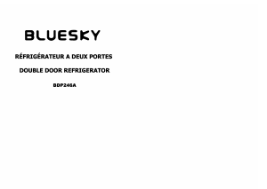 Mode d’emploi Bluesky BDP 246A Réfrigérateur combiné