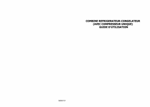 Mode d’emploi Bluesky BRC 365 XZ Réfrigérateur combiné