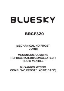Mode d’emploi Bluesky BRCF 320 Réfrigérateur combiné