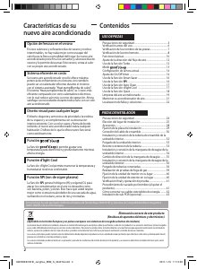 Manual de uso Samsung AQV18YWAX Aire acondicionado