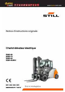 Mode d’emploi Still RX60-60 Chariot élévateur