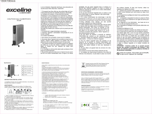 Mode d’emploi Exceline BH15 Chauffage