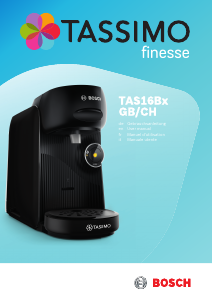 Manual Bosch TAS16B3GB Tassimo Finesse Coffee Machine