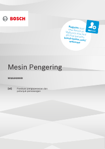 Panduan Bosch WQG24200ID Pengering
