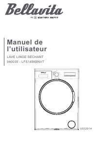 Mode d’emploi Bellavita LFS 1496 BNVT Lave-linge séchant