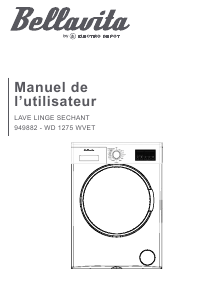 Mode d’emploi Bellavita WD 1275 WVET Lave-linge séchant