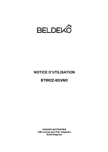 Mode d’emploi Beldeko BTIM2Z-I01VNO Table de cuisson