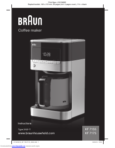 Manual de uso Braun KF 7175 Máquina de café